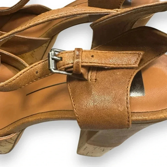 Dolce Vita Women's Baxter Platform pump Tan Leather Sz 9 EUC - Picture 14 of 15